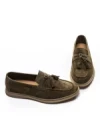 Mocasini Barbati din piele naturala 25891 GREEN | FRANCO GERARDO
