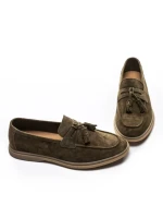 Mocasini Barbati din piele naturala 25891 GREEN | FRANCO GERARDO