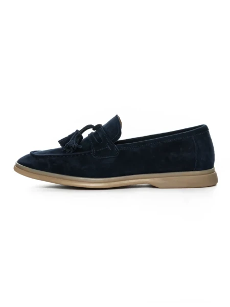 Mocasini Barbati din piele naturala 25891 BLUE | FRANCO GERARDO