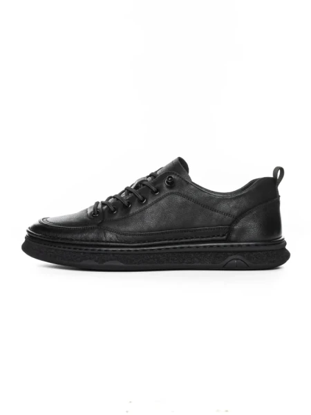 Pantofi Sport Barbati din piele naturala W27015 BLACK | ADVANCER