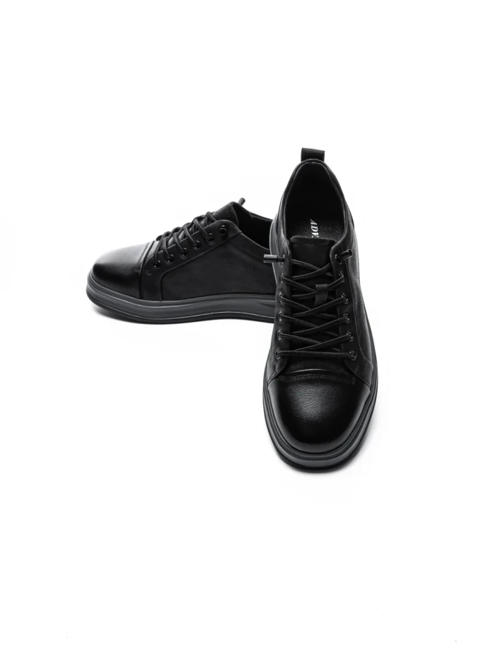 Pantofi Sport Barbati din piele naturala W27019 BLACK | ADVANCER