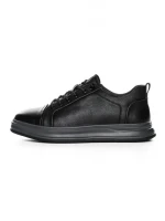 Pantofi Sport Barbati din piele naturala W27019 BLACK | ADVANCER