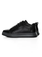 Pantofi Sport Barbati din piele naturala W27019 BLACK | ADVANCER