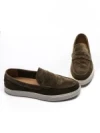 Mocasini Barbati din piele naturala 25859 GREEN | FRANCO GERARDO