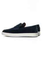 Mocasini Barbati din piele naturala 25859 BLUE | FRANCO GERARDO
