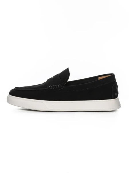 Mocasini Barbati din piele naturala 25859 BLACK | FRANCO GERARDO
