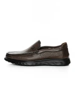 Pantofi Casual Barbati din piele naturala 93701 BROWN | ADVANCER