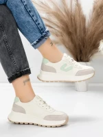 Pantofi Sport Dama din piele naturala 76098-8 GREEN | ADVANCER