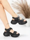 Sandale Dama din piele naturala 6818 BLACK | ADVANCER