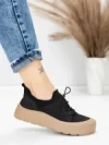 Pantofi Sport Dama din piele naturala 999 BLACK | ADVANCER