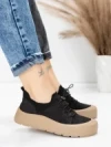 Pantofi Sport Dama din piele naturala 999 BLACK | ADVANCER