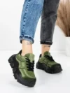 Pantofi Sport Dama din piele naturala 9805 GREEN | FRANCO GERARDO