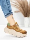 Pantofi Sport Dama din piele naturala 9805 BROWN | FRANCO GERARDO