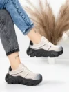 Pantofi Sport Dama din piele naturala 9805 GREY | FRANCO GERARDO
