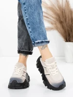 Pantofi Sport Dama din piele naturala 9805 GREY | FRANCO GERARDO
