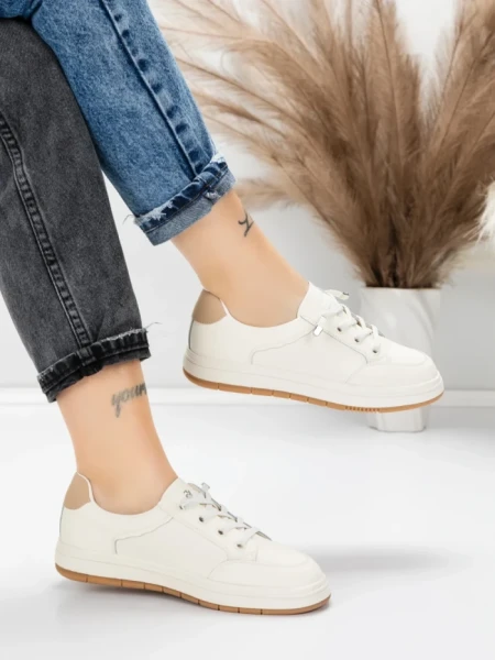 Pantofi Sport Dama din piele naturala 8196-8 APRICOT | FRANCO GERARDO