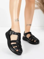 Sandale Dama din piele naturala 1956723 BLACK | ADVANCER