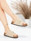 Papuci Dama din piele naturala 2559 APRICOT | ADVANCER