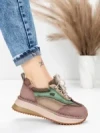Pantofi Sport Dama din piele naturala 2625 COFFEE-CREAM | ADVANCER