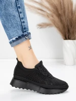 Sneakers Dama 5H68 Negru | Mei » meishop.life