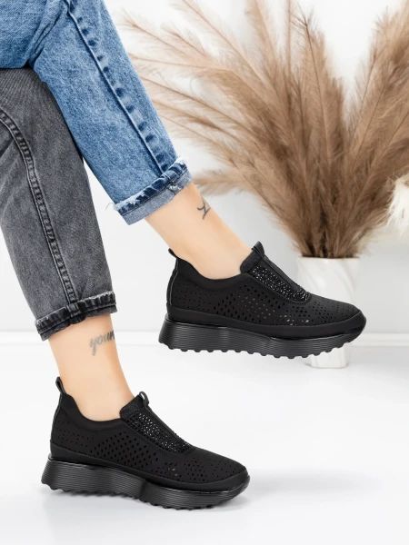 Sneakers Dama 5H68 Negru | Mei » meishop.life