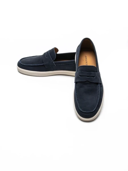 Mocasini Barbati din piele naturala 3-824-29 BLUE | ADVANCER
