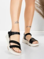 Sandale Dama cu Platforma 032 Negru | Advancer » meishop.life