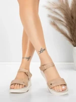 Sandale Dama cu Platforma 036 Piersica | Advancer » meishop.life
