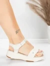 Sandale Dama cu Platforma 036 Crem | Advancer
