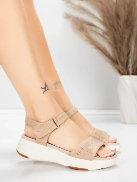 Sandale Dama cu Platforma 037 Piersica | Advancer » meishop.life