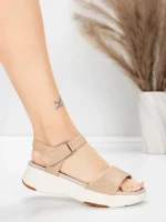 Sandale Dama cu Platforma 037 Piersica | Advancer » meishop.life