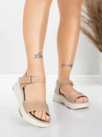 Sandale Dama cu Platforma 037 Piersica | Advancer » meishop.life