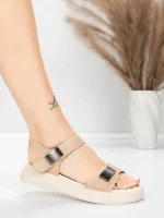 Sandale Dama cu Talpa Joasa 1028 Piersica | Advancer » meishop.life