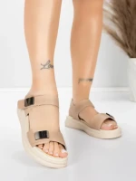Sandale Dama cu Talpa Joasa 1028 Piersica | Advancer » meishop.life