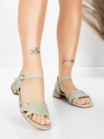 Sandale Dama cu Toc Gros 105 Verde | Advancer » meishop.life