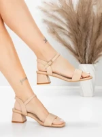 Sandale Dama cu Toc Gros 22396 Piersica | Advancer » meishop.life