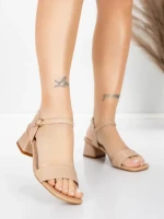 Sandale Dama cu Toc Gros 22396 Piersica | Advancer » meishop.life