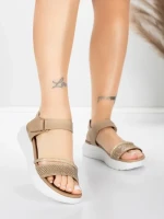 Sandale Dama cu Platforma 5GS68 Piersica | Mei » meishop.life