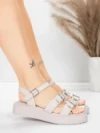 Sandale Dama cu Talpa Joasa 5H80 Roz | Mei