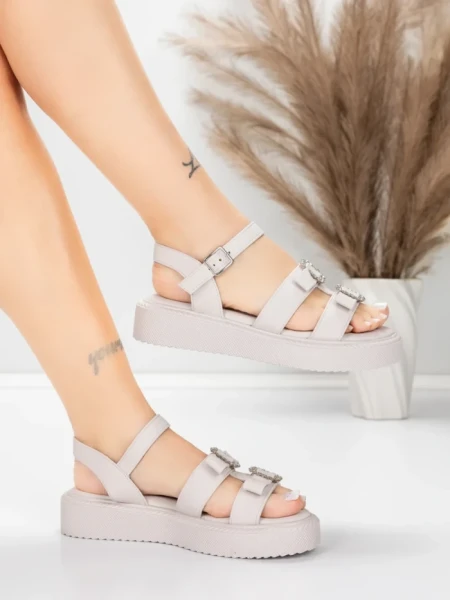 Sandale Dama cu Talpa Joasa 5H80 Roz | Mei » meishop.life