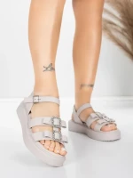 Sandale Dama cu Talpa Joasa 5H80 Roz | Mei » meishop.life