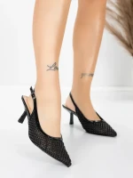Pantofi Stiletto 5LE29 Negru | Mei » meishop.life