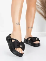 Papuci Dama cu Talpa Joasa TP637-1 Negru | Formazione » meishop.life