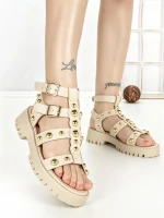 Sandale Dama cu Talpa Joasa LU023 Bej | Gowin » meishop.life