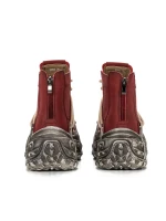 Ghete Dama din piele naturala 10806 Rosu | Advancer » meishop.life
