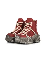 Ghete Dama din piele naturala 10806 Rosu | Advancer » meishop.life