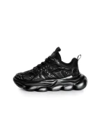 Pantofi Sport Barbati din piele naturala 24210 BLACK-GREY | ADVANCER