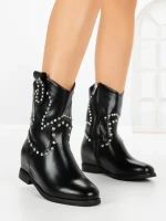 Ghete Dama cu Platforma C-157 BLACK | STEPHAN