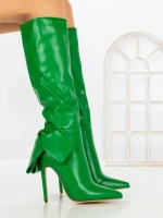Cizme Dama cu Toc C-267 GREEN | STEPHAN