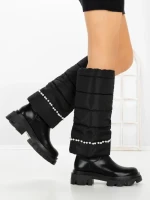 Cizme Dama cu talpa joasa C-284 BLACK | STEPHAN